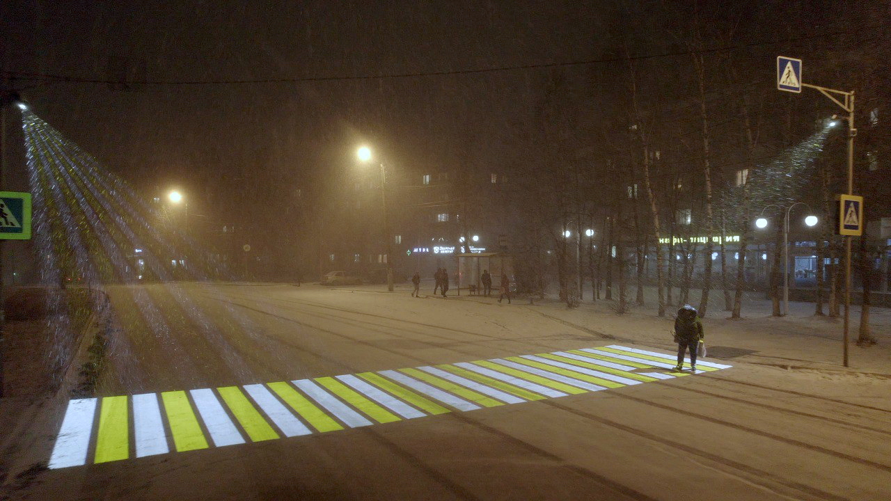 Проекционные пешеходные переходы установят в Ярославле